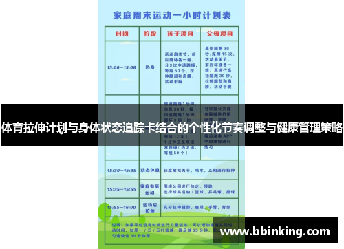 体育拉伸计划与身体状态追踪卡结合的个性化节奏调整与健康管理策略